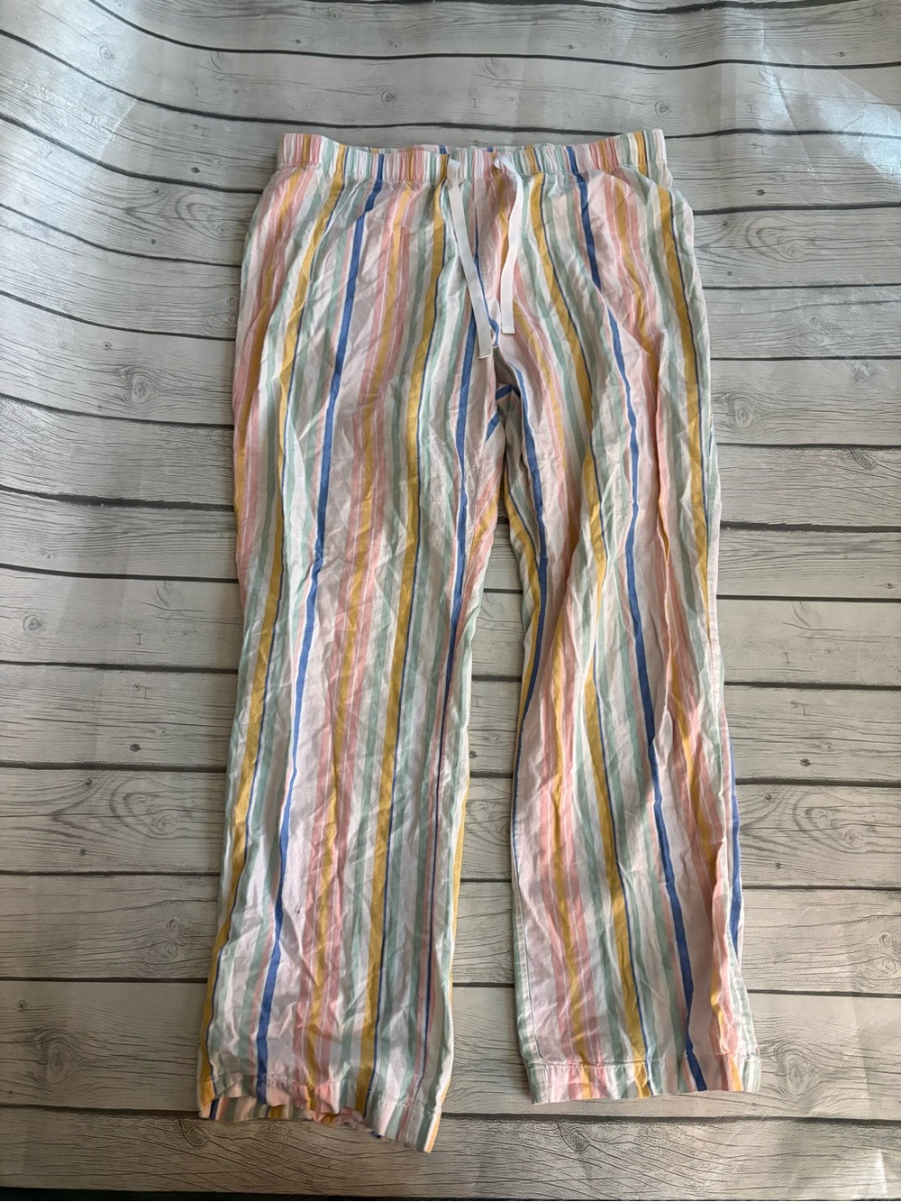 Old Navy Pastel Multicolor Striped Pajama Pants